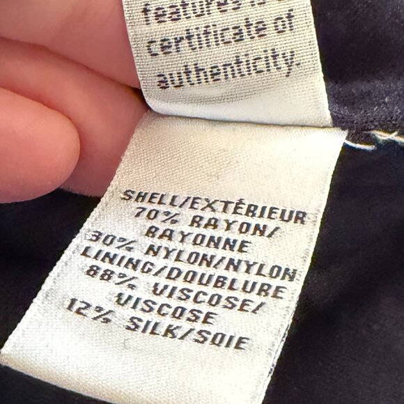 Diane von Furstenberg lace Scotia skirt 12 navy exposed zipper pencil stretchy - Picture 11 of 12